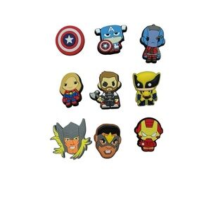 CROCS Marvel Superhero Shoe Charms - Multicolor